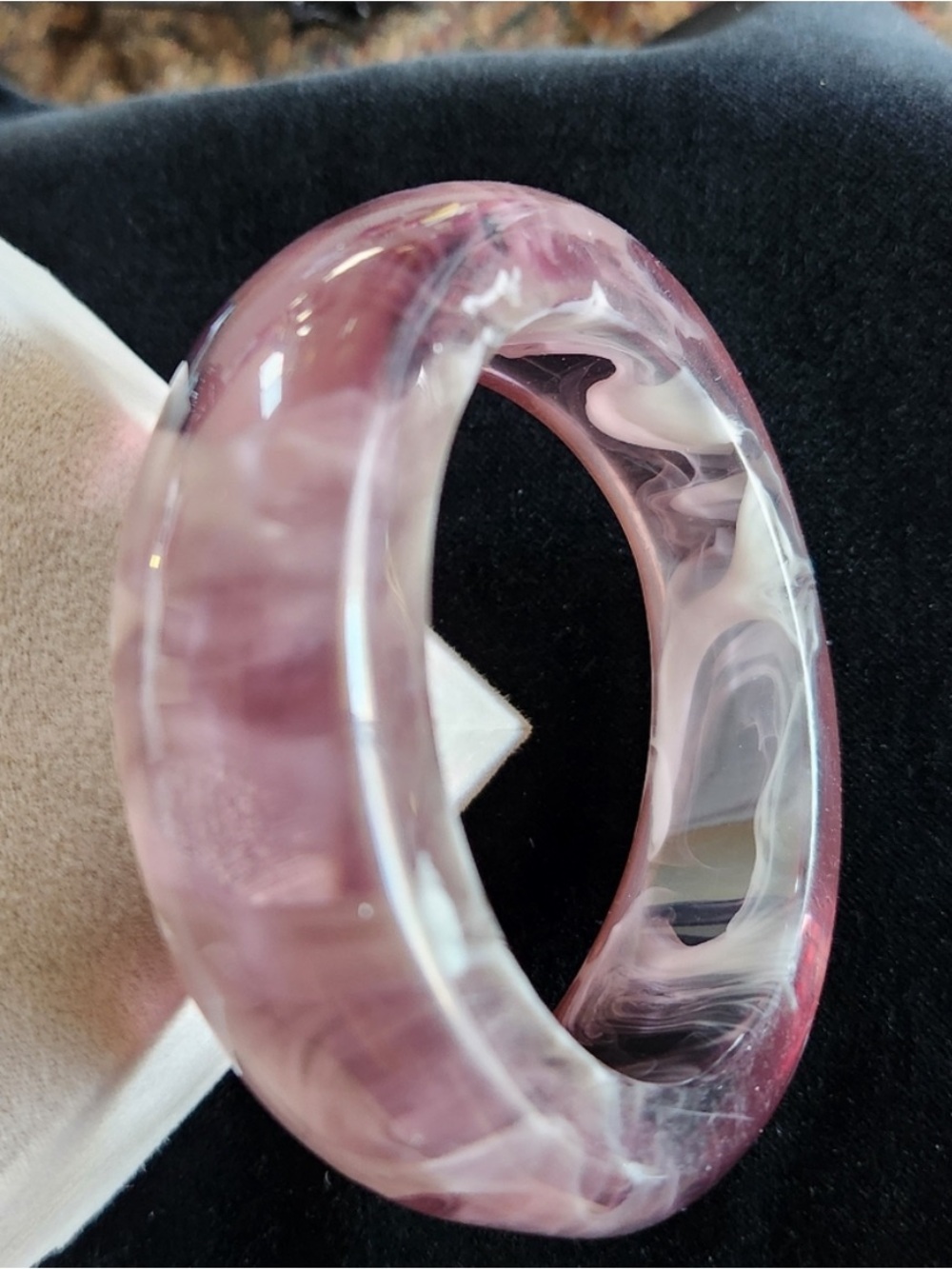 Artizian Lavender Swirl Asymmetrical Bracelet NWOT